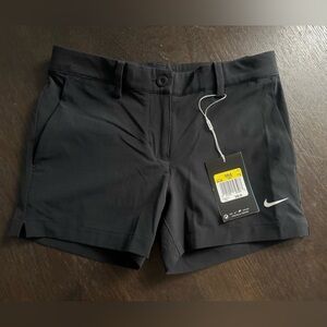 New Nike Golf Kids Girl's Dri-Fit Performance Athletic Shorts Black Sz S 831420
